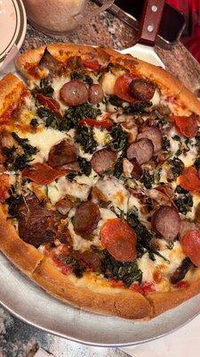 Small Meatlovers Pizza with Spinach