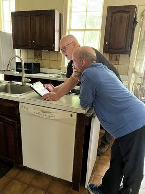 Home Inspector Reviewing Report