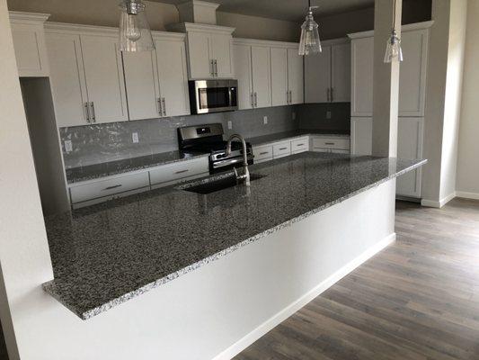 Amazing kitchen island in our new home