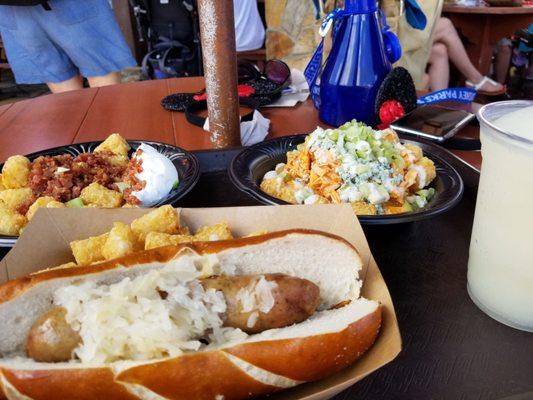 Note, if you're going to eat buffalo tots with real blue cheese, brats & tots, or bacon Mac&cheese tots, skip the teacups altogether.