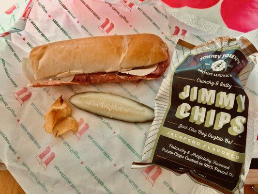 The Vito, Jalapeño Signature Potato Chips, and a Quarter of a Gigantic Dill Pickle-December 2019