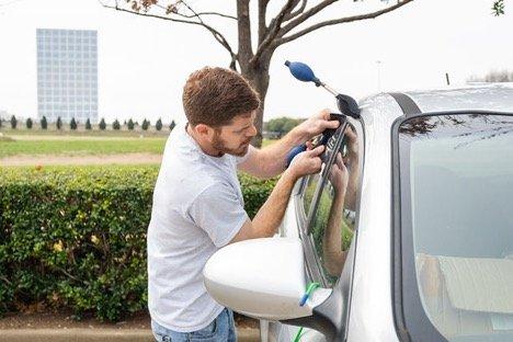 Unlocking a car in Frisco, TX