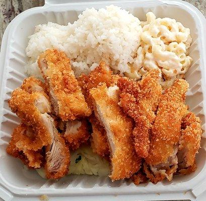 Chicken Katsu plate.