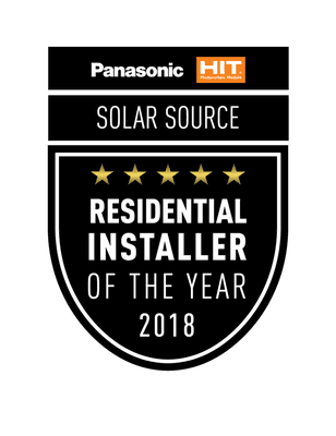 We are a certified Panasonic dealer and were rated the #1 residential installer of 2018! - Solar Source, Seminole, Florida