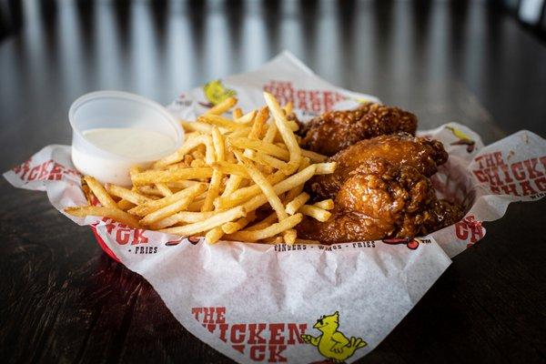 Number 1 with six wings, fries, and a drink! Perfect for the big game!