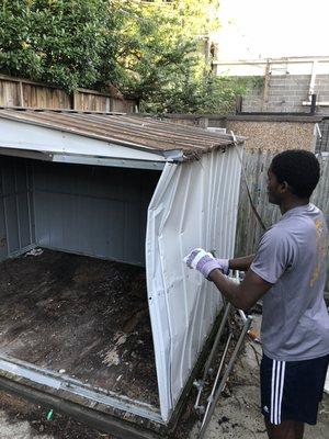 Removing a shed