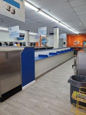 Come in today! and Check out our New Store improvements. This is are abundant spacious  folding Area.