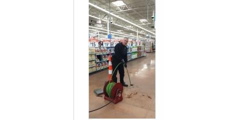 Water Jetting a Sewer Line at Walmart