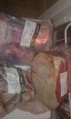 Beef shanks roast flat iron steaks and much more YUMMY