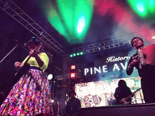 Live Event Video Production. La Santa Cecilia at Dia De Los Muertos Event 2017, Downtown Long Beach.