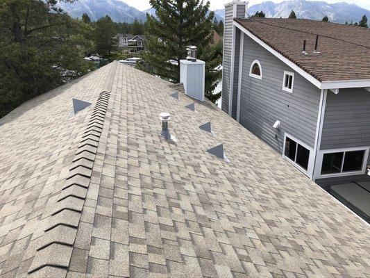 30yr Asphalt Composition Shingles installed (Complete)