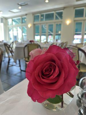 Fresh flowers on the table