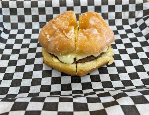 Glazed Donut Breakfast Sandwich