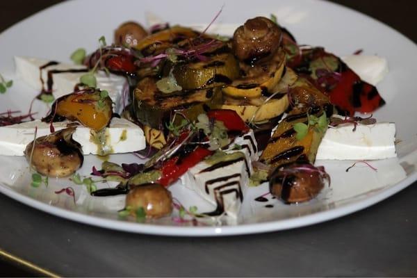 Grilled vegetables with feta