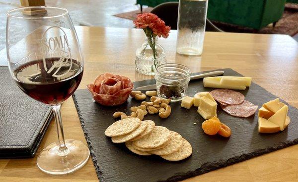 Charcuterie and Tempranillo (red) wine