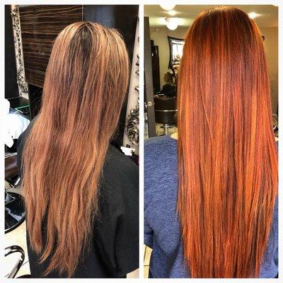 Before and after copper