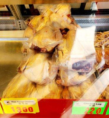 $13 each Free Range Chickens - plenty available for the upcoming 2021 Chinese New Year / Tet meal preparations at home.