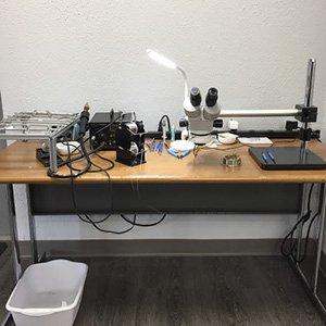 Our SMD Rework Soldering Station.