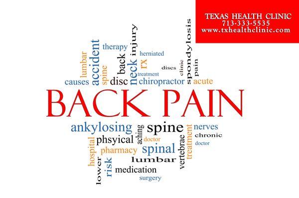 Stop back pain Tx Health Clinic 713-333-5535