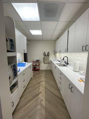 We take very strict sterilization protocols to keep our patients and staff safe. This is the main room where all our sterilization happens.