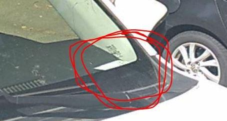 Receipt in the windshield from another angle from THEIR ticket evidence.