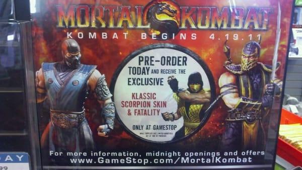 Mortal Kombat 9 promo release for 4/19/11