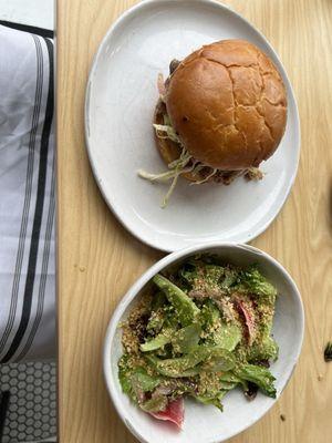 Pork Loin Sandwich and side House Salad