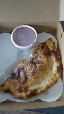 Calzone, with Steak & Maranara sauce