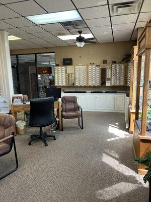 Wide selection of glasses and sunglasses in our optical!