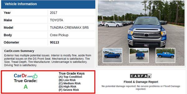 Used Pickup Truck inspection Report