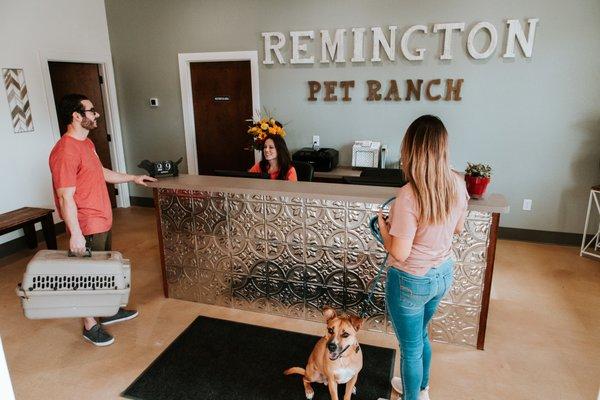 Remington Pet Ranch in Buda and South Austin area. Reception lobby.