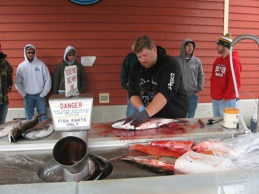 We clean, bag and freeze your fish for you.