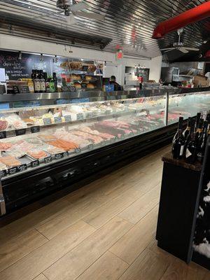 Interior meat counter