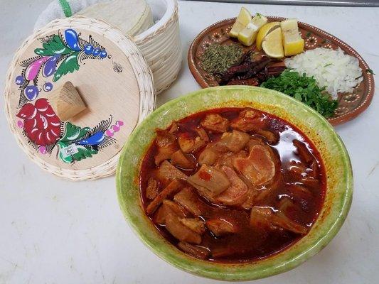 Delicious Menudo and Birria  is served every Saturday and Sunday.