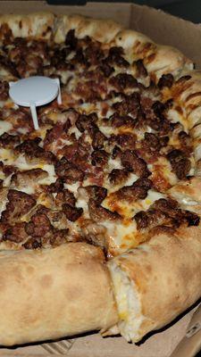 Current Special: Stuffed Crust, Sausage & Bacon, $21.99