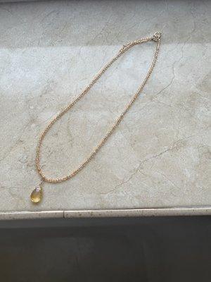 Citrine Beaded necklace