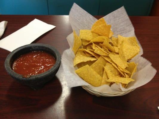 Free chips and salsa