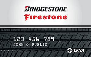 We offer the Bridgestone / Firestone credit card, complete with 6-months of DEFERRED INTEREST for tires or service exceeding $149!!!