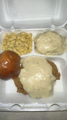 Chicken Fried Chicken Mashed Potatoes Macaroni & Cheese