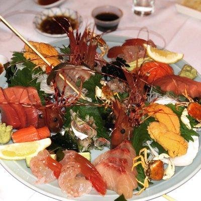 Chef special sashimi platter