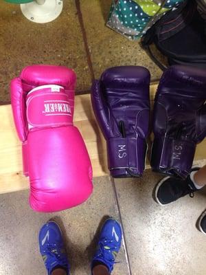 Boxing gloves are included when you sign up for the cardio kickboxing class!