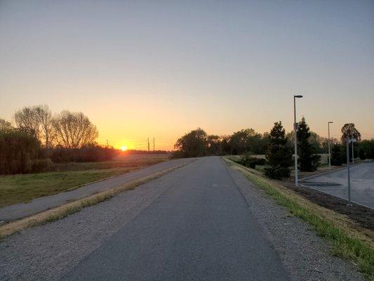 Sunset on the trail