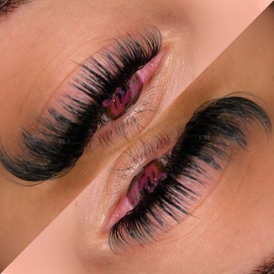 Volume eyelash extensions