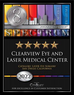 Winner of "Lasik Eye Surgery" STECTRUM 2022 Award.