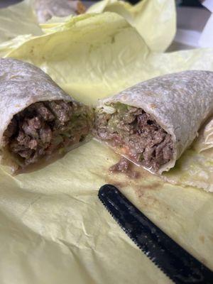 Carne Asada burrito