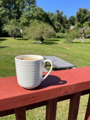 My coffee and the view