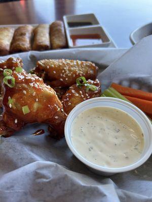 Korean style chicken wings