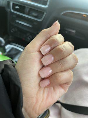 Natural nails with silk no acrylic!