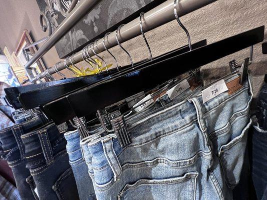 Large selection of sizes in Judy blue jeans