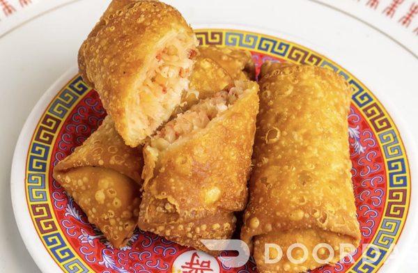 Roast pork egg rolls